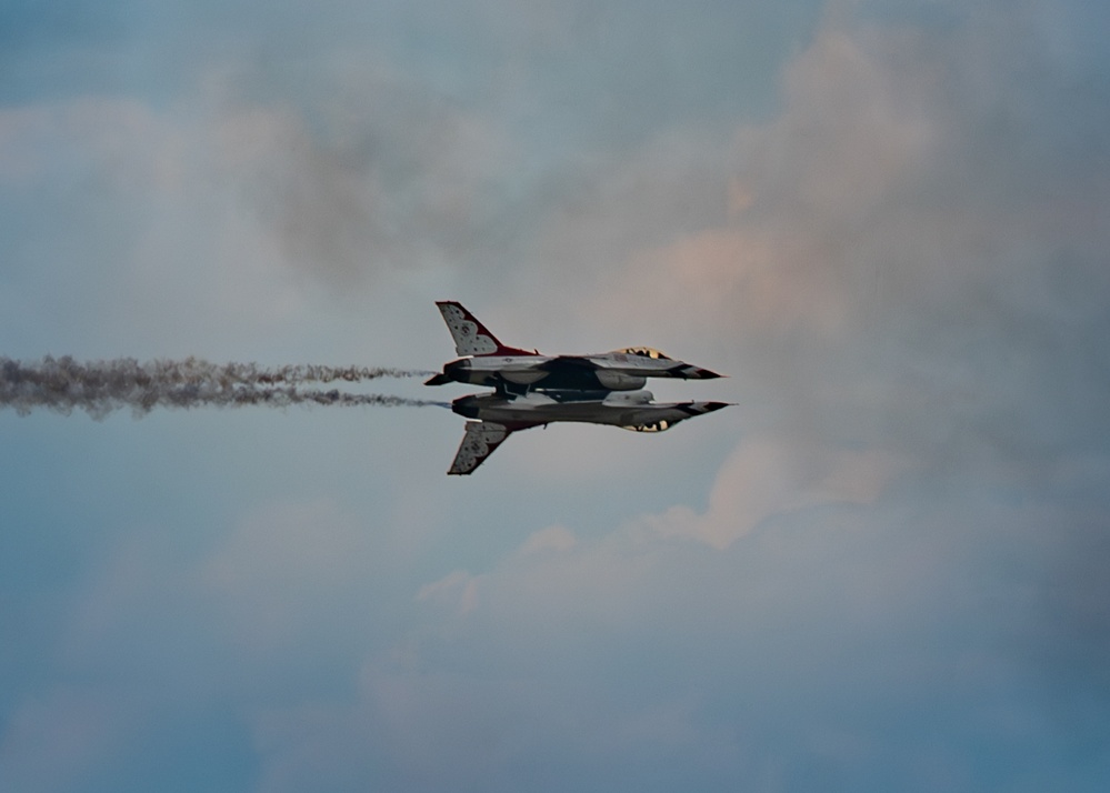 USAF Thunderbirds Soar over F.E. Warren AFB