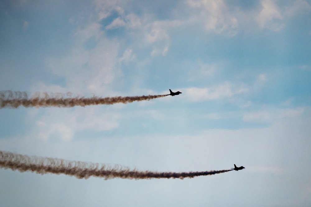 USAF Thunderbirds Soar over F.E. Warren AFB