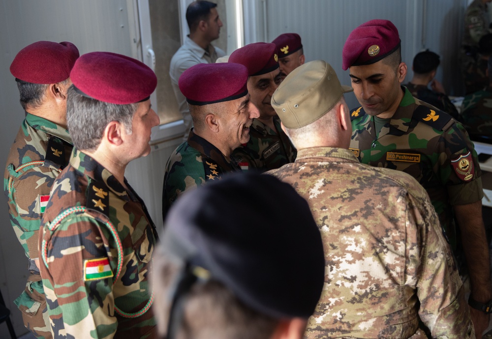 Coalition Advisors Visit Peshmerga Atrush Infantry Training Center
