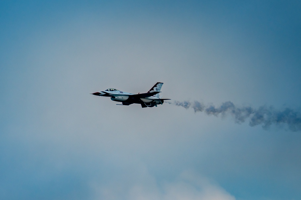 USAF Thunderbirds Soar over F.E. Warren AFB