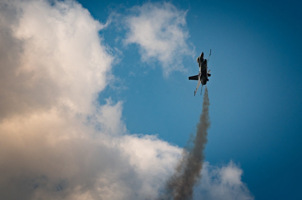 USAF Thunderbirds Soar over F.E. Warren AFB