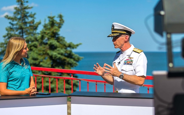 Sailors and RDML Brown Share Navy Week Mission Live on WDIO