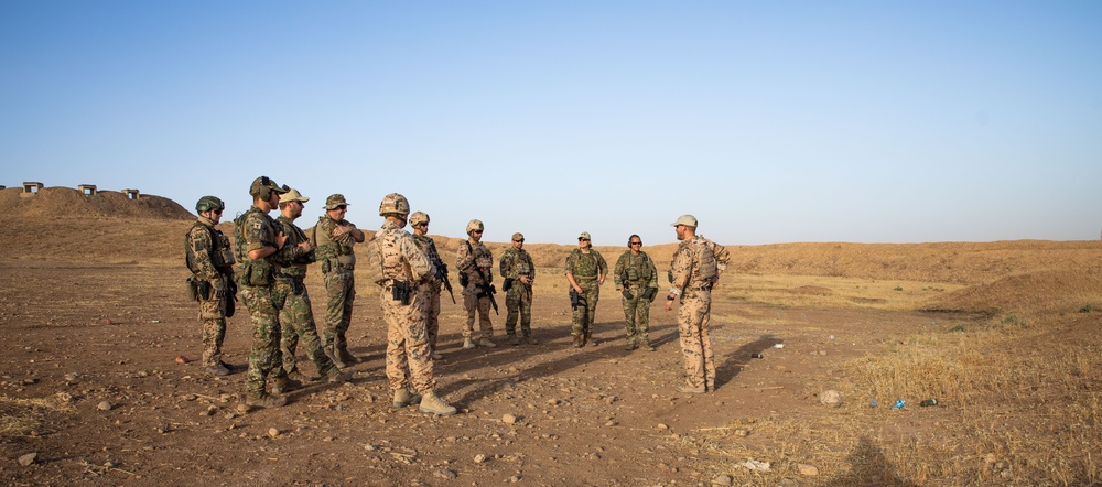 Coalition Members Conduct Weapons Training at Beneslawa Range