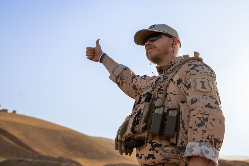 Coalition Members Conduct Weapons Training at Beneslawa Range