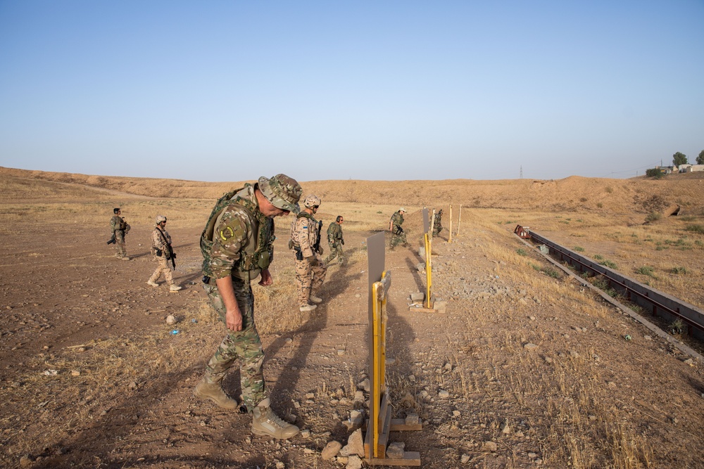 Coalition Members Conduct Weapons Training at Beneslawa Range