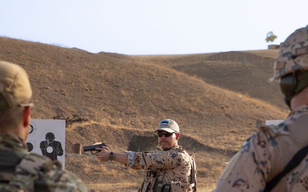 Coalition Members Conduct Weapons Training at Beneslawa Range