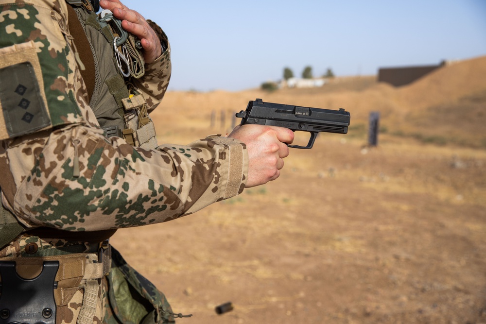 Coalition Members Conduct Weapons Training at Beneslawa Range