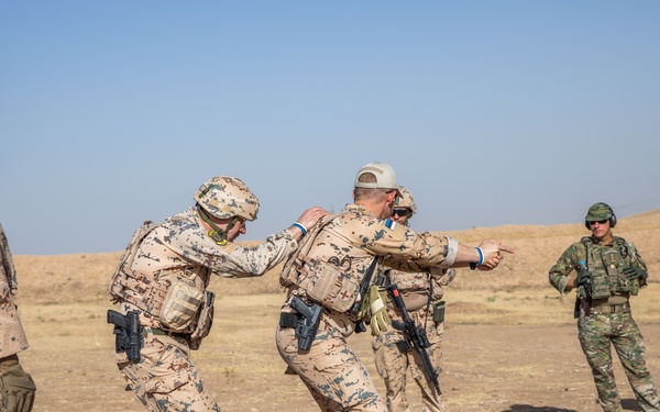 Coalition Members Conduct Weapons Training at Beneslawa Range