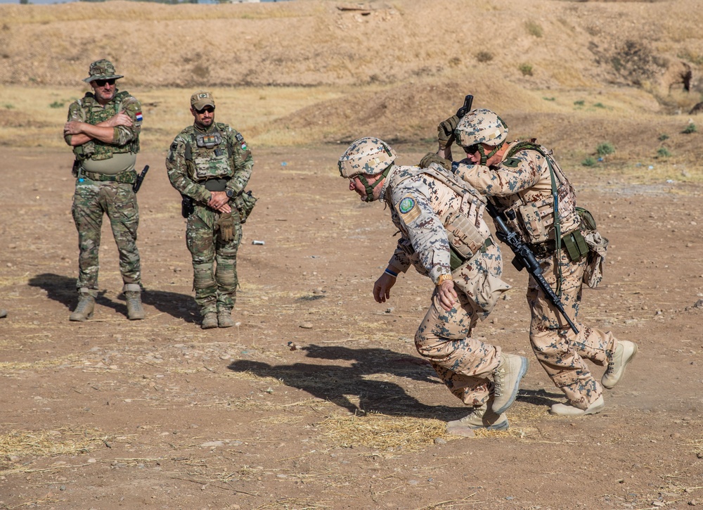 Coalition Members Conduct Weapons Training at Beneslawa Range