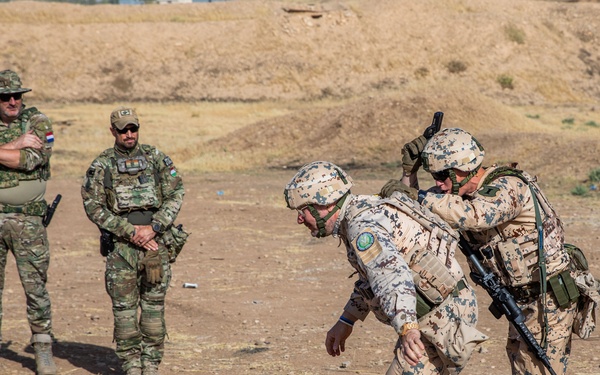 Coalition Members Conduct Weapons Training at Beneslawa Range