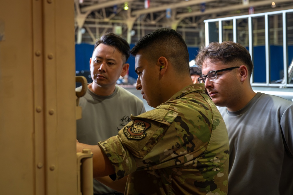 Training Together: U.S. Airmen Share Cargo Inspection Practices with JASDF
