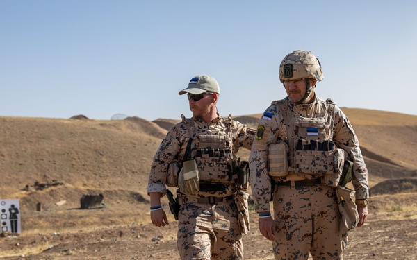 Coalition Members Conduct Weapons Training at Beneslawa Range