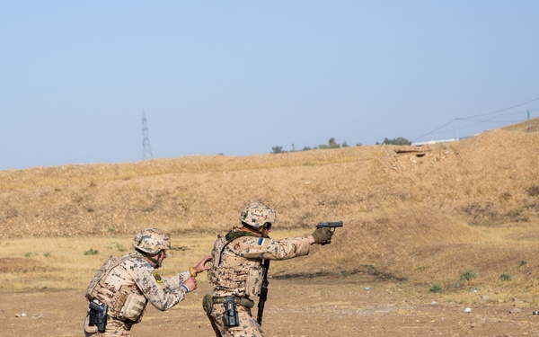Coalition Members Conduct Weapons Training at Beneslawa Range