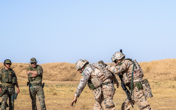 Coalition Members Conduct Weapons Training at Beneslawa Range