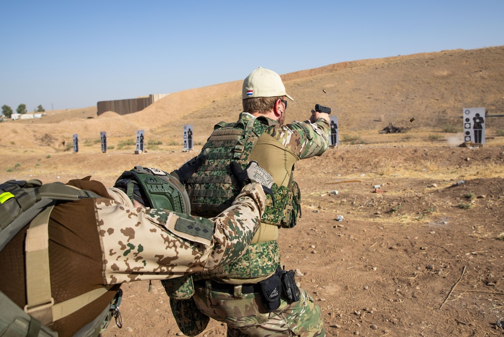 Coalition Members Conduct Weapons Training at Beneslawa Range