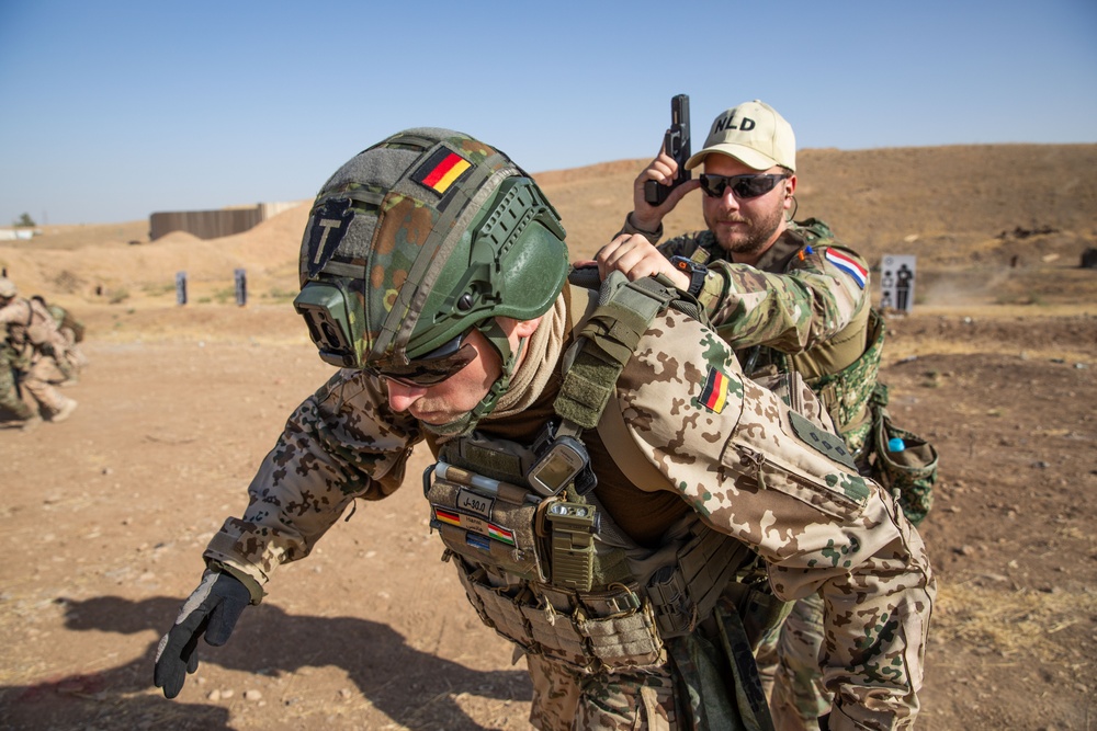 Coalition Members Conduct Weapons Training at Beneslawa Range