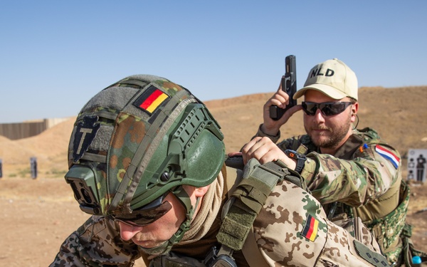 Coalition Members Conduct Weapons Training at Beneslawa Range