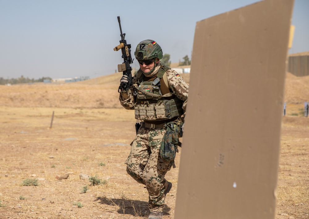 Coalition Members Conduct Weapons Training at Beneslawa Range
