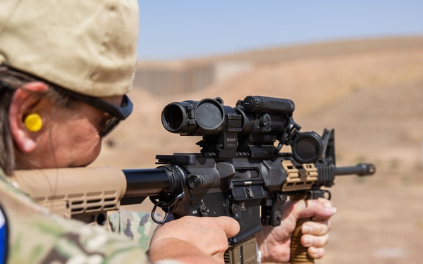 Coalition Members Conduct Weapons Training at Beneslawa Range