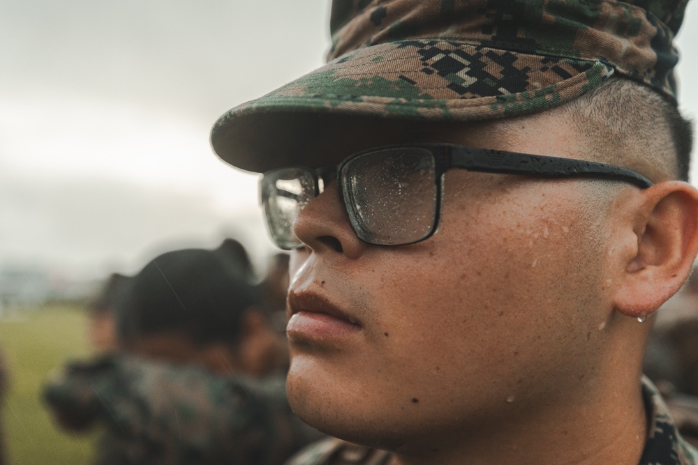 III Marine Expeditionary Force Headquarters Company conducts 10k hike