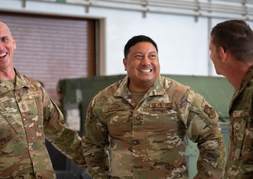CMSAF visits Andersen AFB flightline operations