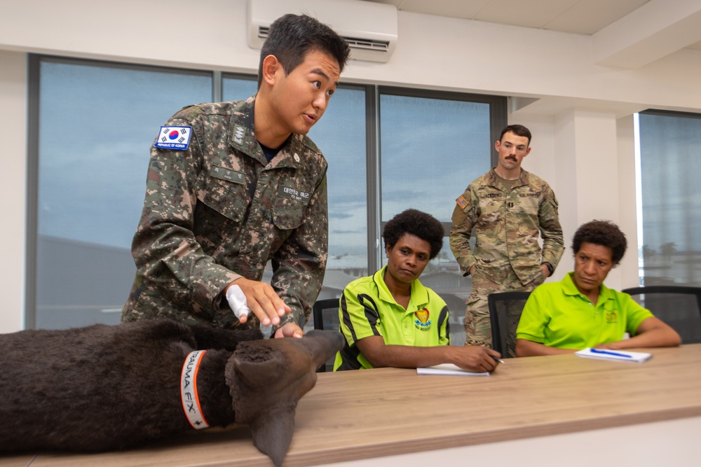 Pacific Partnership 2025 Leaders provide veterinary training in Lae, Papua New Guinea, July 2025