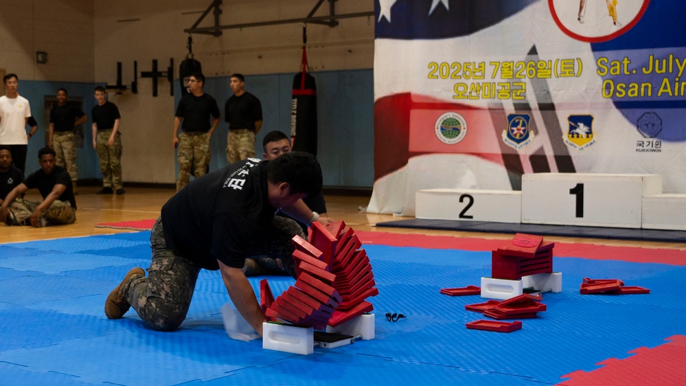 Osan Air Base hosts the 2025 ROK-US Combat Taekwondo Exhibition