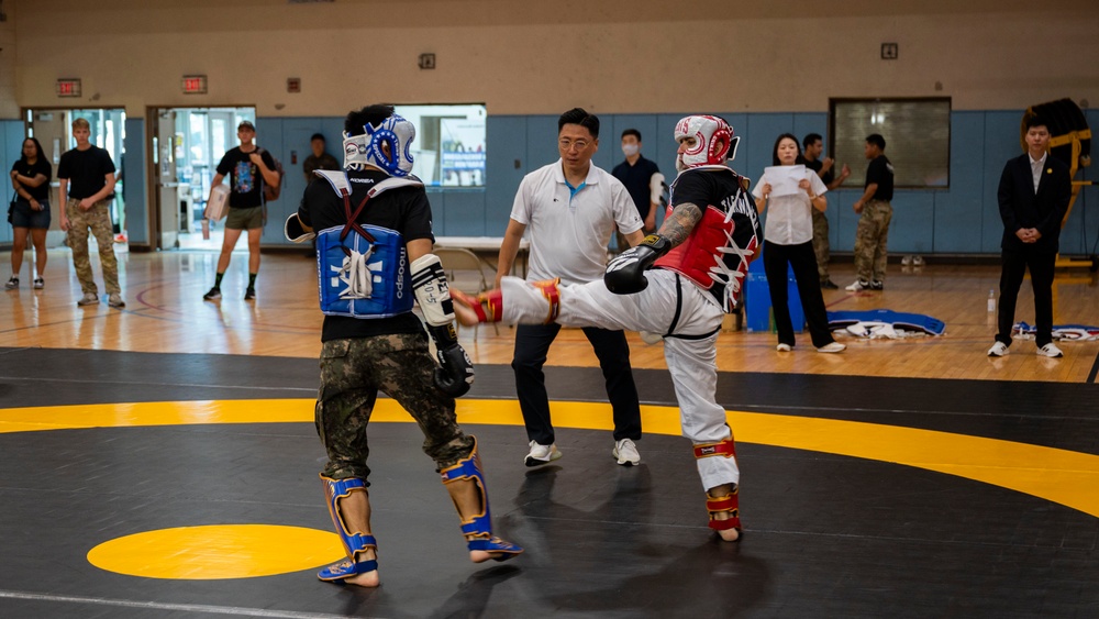 Osan Air Base hosts the 2025 ROK-US Combat Taekwondo Exhibition