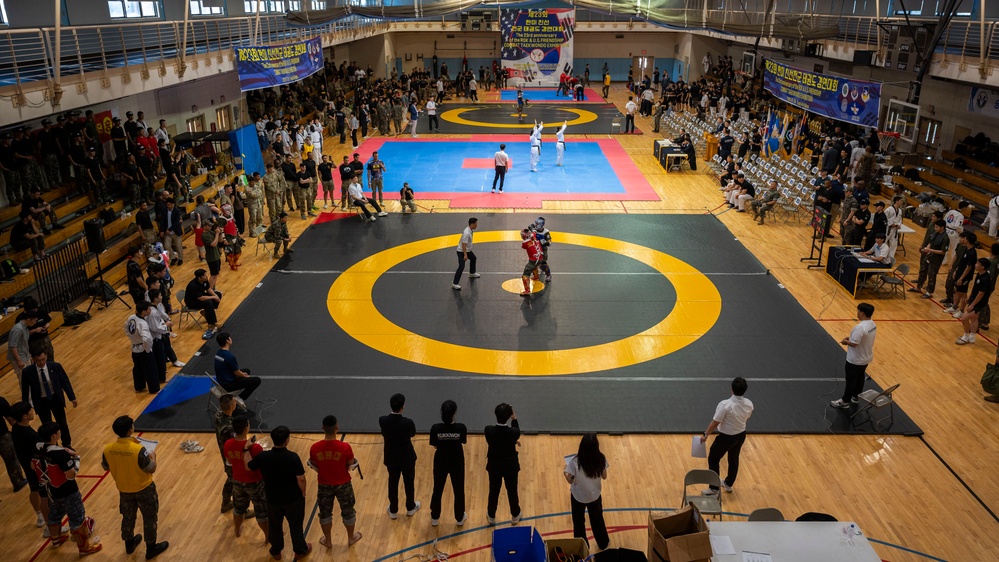 Osan Air Base hosts the 2025 ROK-US Combat Taekwondo Exhibition