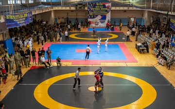Osan Air Base hosts the 2025 ROK-US Combat Taekwondo Exhibition