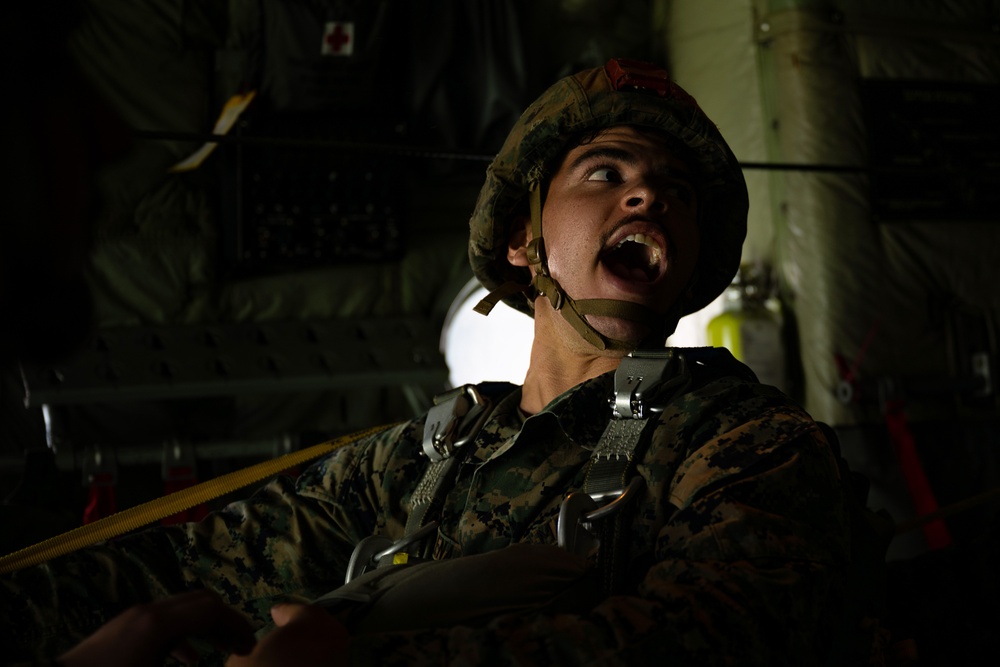 Joint Airdrop Exercise: U.S. Marines and ROK Forces Conduct Training
