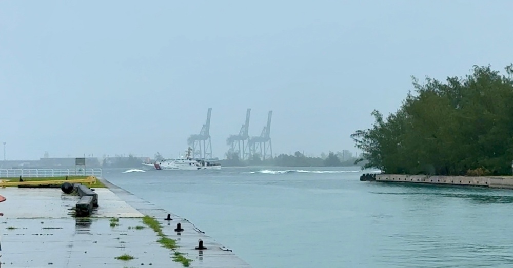 U.S. Coast Guard sorties for potential tsunami off Guam