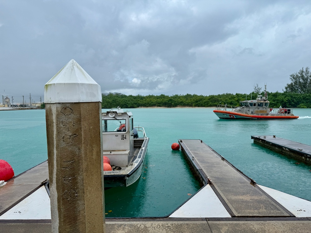 U.S. Coast Guard sorties for potential tsunami off Guam