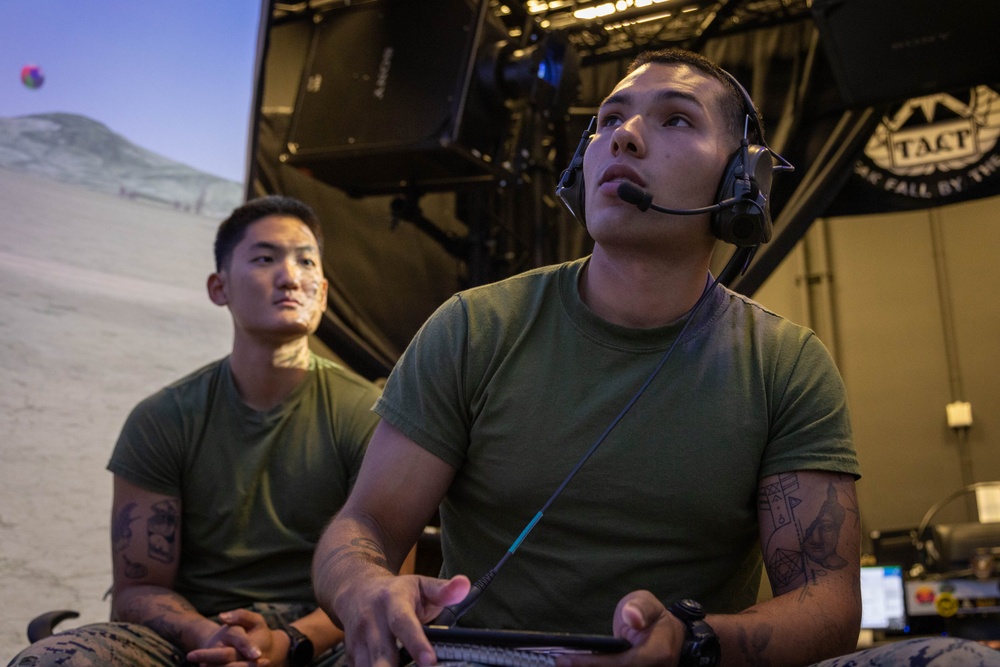 5th ANGLICO Marines conduct close air support simulation training