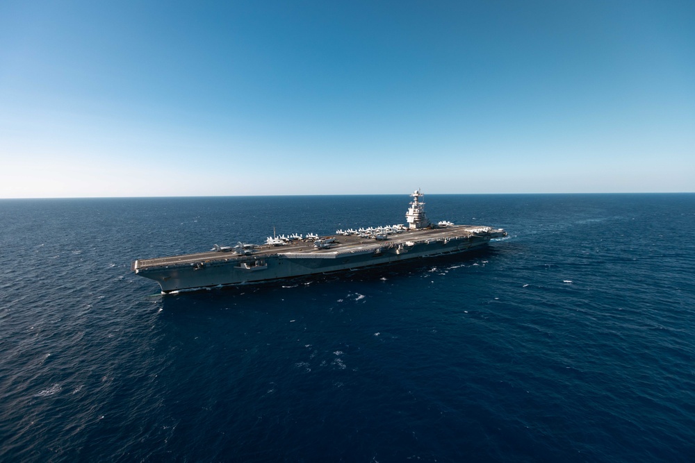 USS Gerald R. Ford (CVN 78) Participates in Neptune Strike