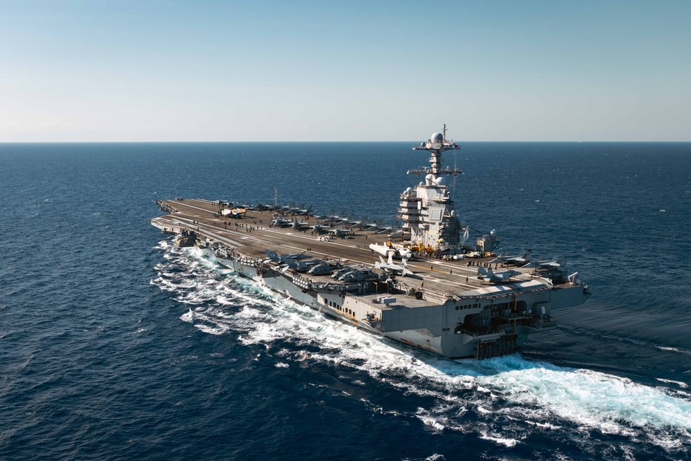 USS Gerald R. Ford (CVN 78) Participates in Neptune Strike