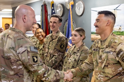 101st Airborne Division (Air Assault) Commander Coin Presentations to 101 Combat Aviation Brigade
