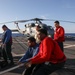 Sailors aboard the USS John Finn conduct flight quarters in the Indian Ocean