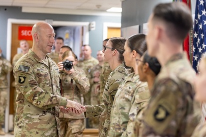101st Airborne Division (Air Assault) Commander Coin Presentations to 101 Combat Aviation Brigade