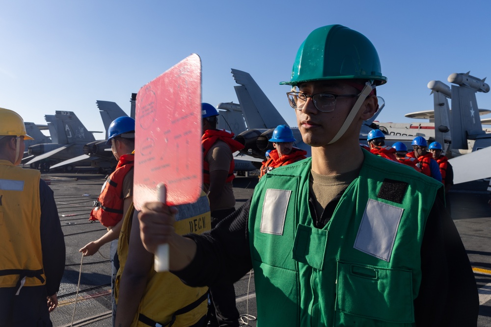 USS Gerald R. Ford (CVN 78) Conducts Replenishment at Sea