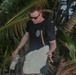 Sailors assigned to the USS John Finn conduct a beach cleanup in Diego Garcia
