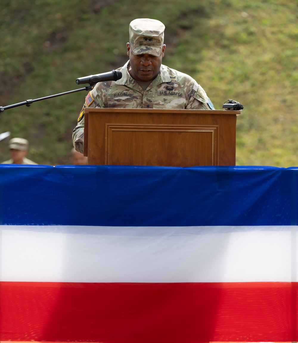 21st Theater Sustainment Command Change of Command Ceremony 2025