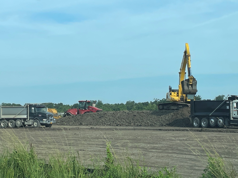 West Shore Lake Pontchartrain project stockpile