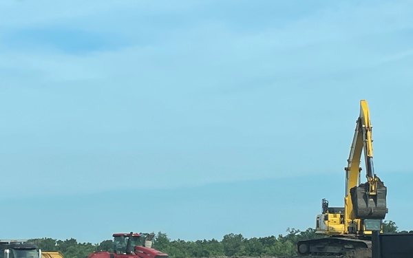 West Shore Lake Pontchartrain project stockpile