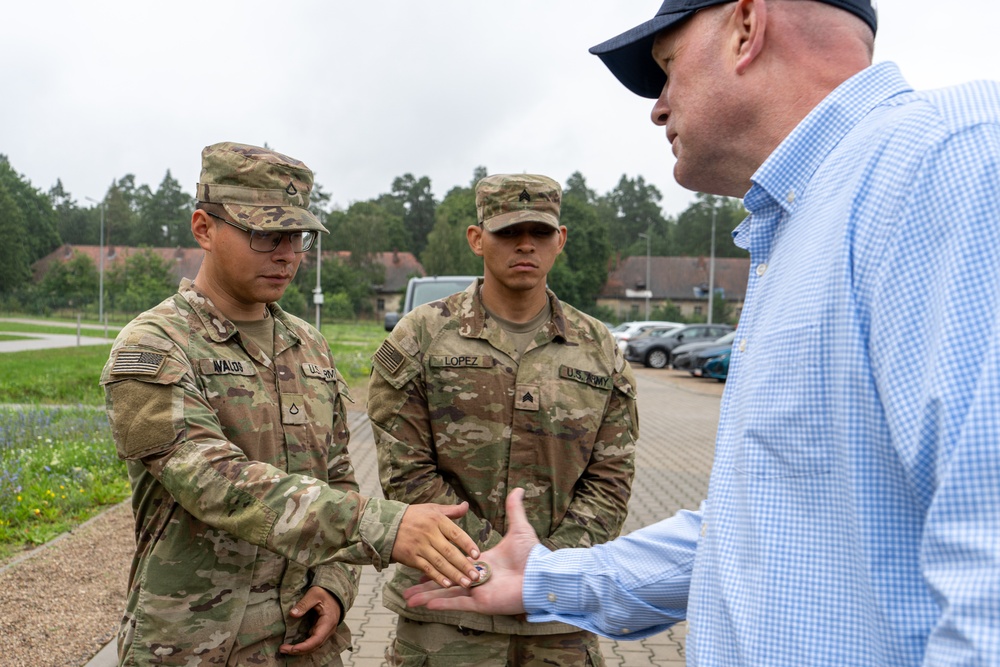 U.S. Ambassador to NATO Views Army Drone Countering Capabilities on the Eastern Flank