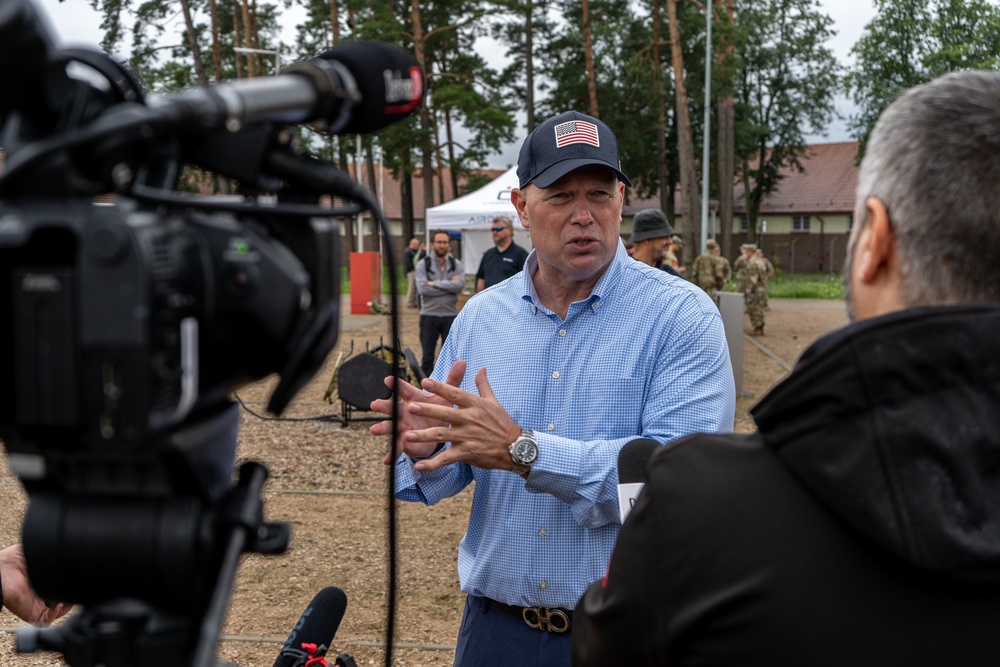 U.S. Ambassador to NATO Views Army Drone Countering Capabilities on the Eastern Flank