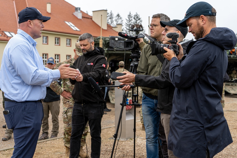 U.S. Ambassador to NATO Views Army Drone Countering Capabilities on the Eastern Flank