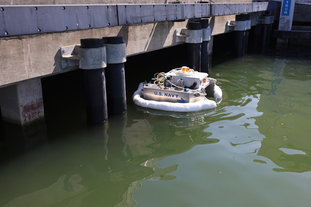 NAVFAC Mid-Atlantic Tests Smart Skimmer Tech to Enhance Navy’s Oil Spill Response