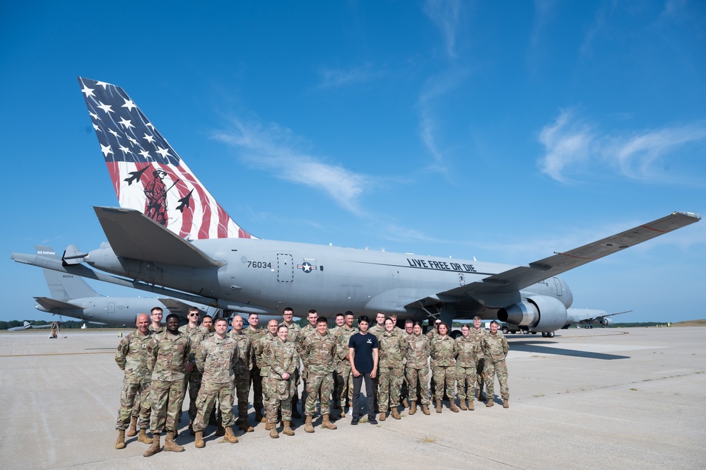 NH Flagship KC-46A Pegasus Takes 157th ARW Airmen to the Skies
