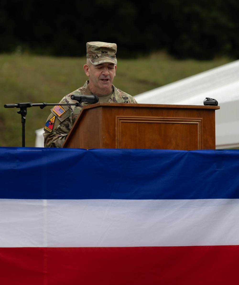 21st Theater Sustainment Command Change of Command Ceremony 2025